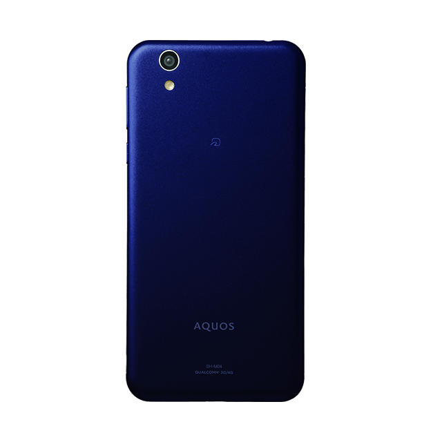 aquos sh-m04 ネイビー後ろ