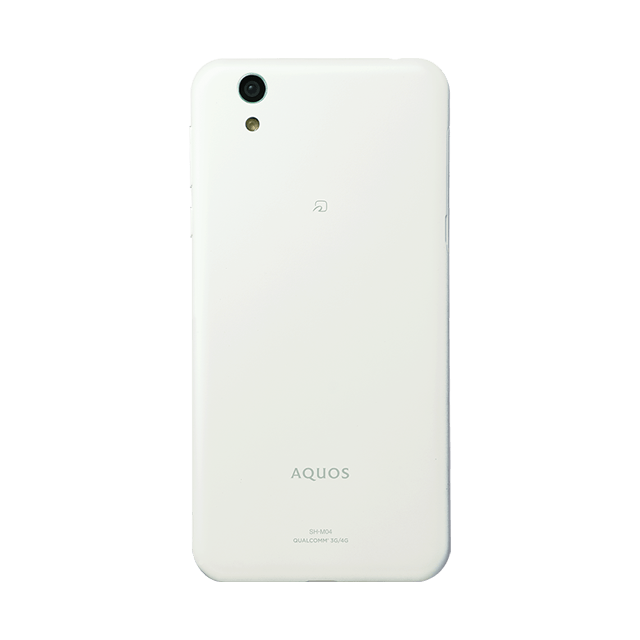 aquos sh-m04 ホワイト後ろ
