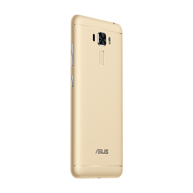 ZenFone 3 Laserゴールド斜め後ろ