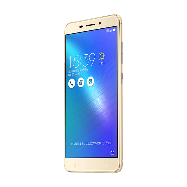 ZenFone 3 Laserゴールド斜め