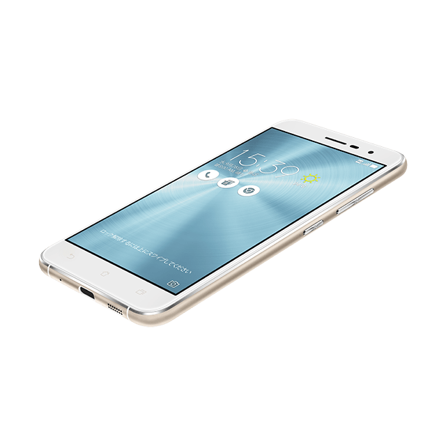 ZenFone 3 (ZE520KL) ホワイト under-angled