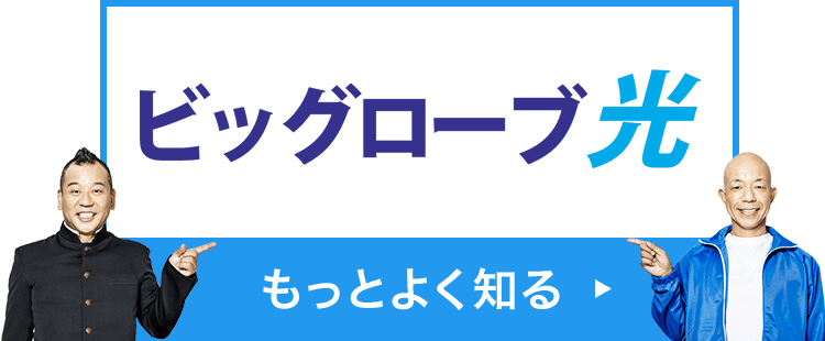 ビッグローブ光 もっとよく知る