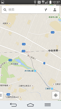井の頭公園付近の地図