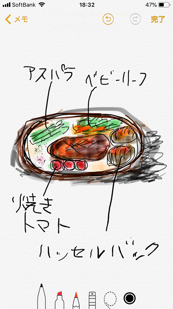 手書きでイラストなどもメモできる