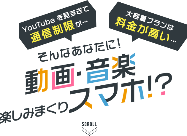 エンタメフリー オプション Youtubeなど対象サービスノーカウント 格安sim スマホのbiglobeモバイル