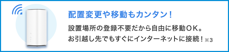 配置変更や移動もカンタン！