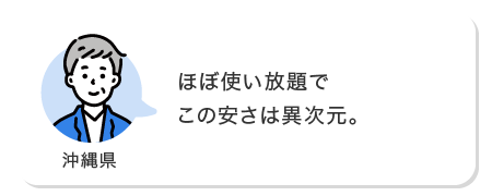 ほぼ使い放題でこの安さは異次元。