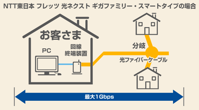 光ファイバーならBIGLOBE : 配線方式の詳細