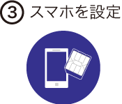 ステップ3 スマホを設定