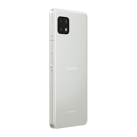 AQUOS sense6 シルバー angled-back