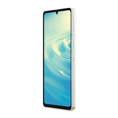 AQUOS sense6 シルバー angled