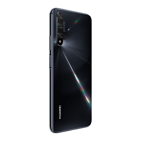 HUAWEI nova 5T ブラック angled-back