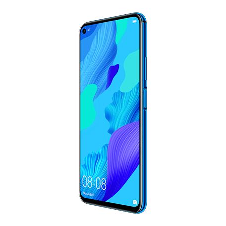 HUAWEI nova 5T ブルー angled