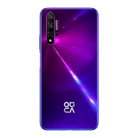 HUAWEI nova 5T パープル back