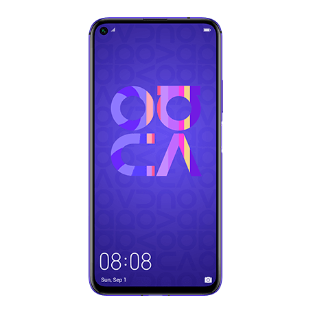 HUAWEI nova 5T パープル front