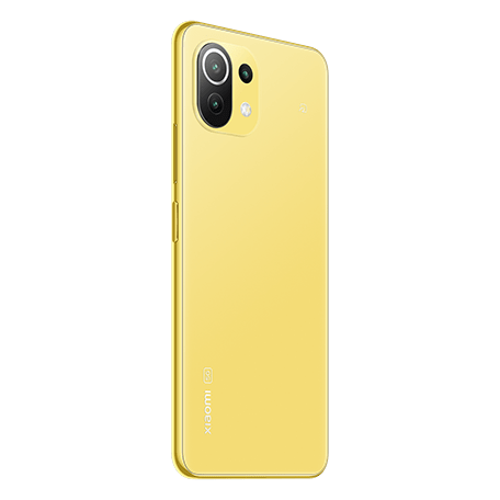 Mi 11 Lite 5G イエロー angled-back