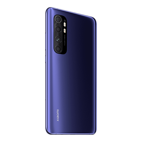 Mi Note 10 Lite パープル angled-back