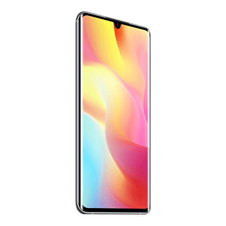 Mi Note 10 Lite ホワイト angled