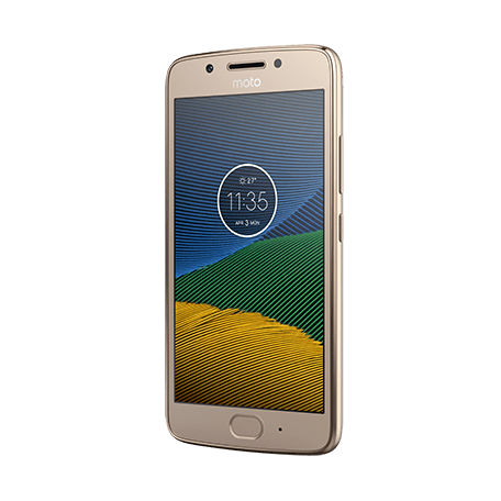 Moto G5 ゴールド angled