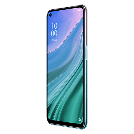 OPPO A54 5G パープル angled