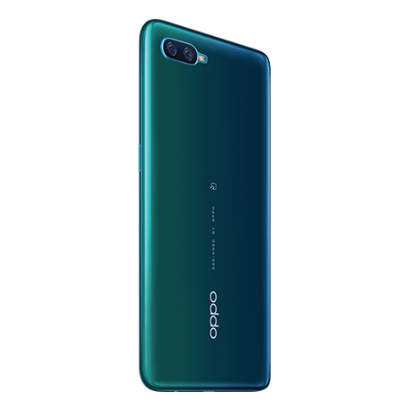 OPPO Reno A ブルー angled-backサムネイル