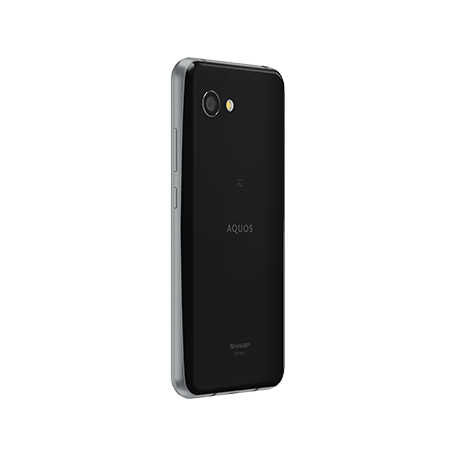 AQUOS R2 compact SH-M09 ブラック angled-back