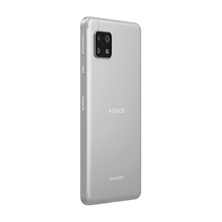 AQUOS sense4 シルバー angled-back