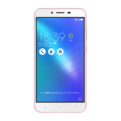 ZenFone 3 Max (ZC553KL) [5.5インチ] ピンク frontサムネイル