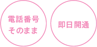 電話番号そのまま 即日開通