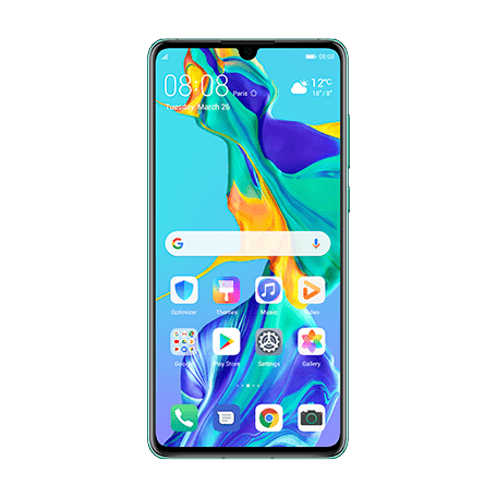 HUAWEI P30 オーロラ front