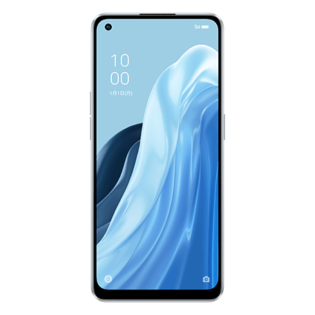 OPPO Reno7 A ブルー(薄) front